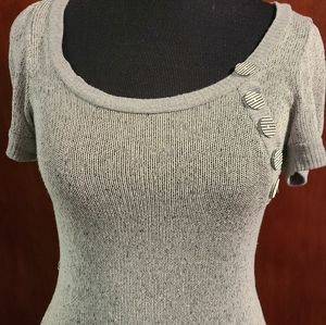 Grey sweater with black speckles